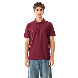 SNITCH Men Polo T-Shirt Modern Zip