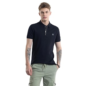SNITCH Men Polo T-Shirt Slim Fit
