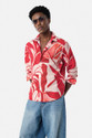 Snitch Men Regular Fit Printed Spread Collar