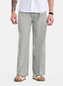 Snitch Men Relaxed Green Polyester Trousers