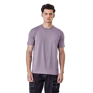 SNITCH Men Slim Fit Cotton Lycra T-Shirt