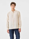 Snitch Men Regular Fit Solid Mandarin Collar Casual Shirt