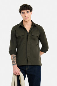 Snitch Men Regular Fit Solid Spread Collar