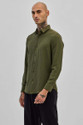 Snitch Men Solid Casual Green Shirt