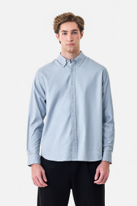 Snitch Men Solid Casual Light Blue Shirt