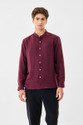 Snitch Men Regular Fit Solid Mandarin Collar Casual Shirt