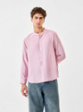 Snitch Men Regular Fit Solid Mandarin Collar Casual Shirt