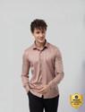 Snitch Men Solid Casual Pink Shirt