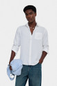 Snitch Men Solid Casual White Shirt