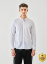 Snitch Men Solid Casual White Shirt
