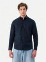 Snitch Men Solid Formal Dark Blue Shirt