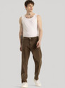 Snitch Relaxed Fit Men Brown Jeans