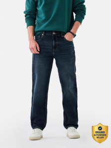 Snitch Relaxed Fit Men Dark Blue Jeans