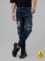 Snitch Relaxed Fit Men Dark Blue Jeans