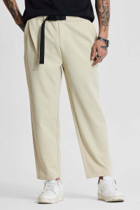 Snitch Relaxed Men Beige Trousers