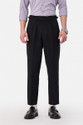 Snitch Relaxed Men Black Trousers