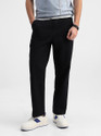 Snitch Relaxed Men Black Trousers