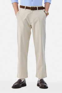 Snitch Relaxed Men Cream Trousers