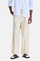 Snitch Relaxed Men Cream Trousers