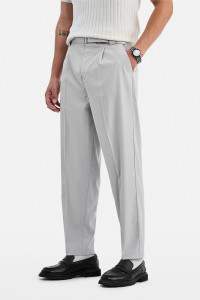 Snitch Relaxed Men Grey Trousers