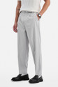 Snitch Relaxed Men Grey Trousers