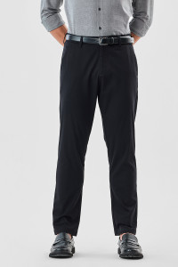 Snitch Slim Fit Men Black Trousers