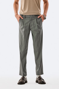 Snitch Slim Fit Men Grey Trousers