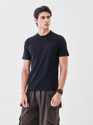 Snitch Solid Men Crew Neck Black T-Shirt