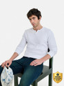 Snitch Solid Men Crew Neck White T-Shirt