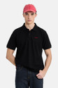 Snitch Solid Men Polo Neck Black T-Shirt