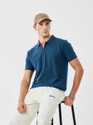 Snitch Solid Men Polo Neck Dark Blue
