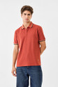 Snitch Solid Men Polo Neck Pink T-Shirt