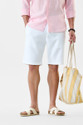 Snitch Solid Men White Casual Shorts