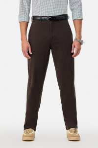 Snitch Straight Fit Men Brown Trousers