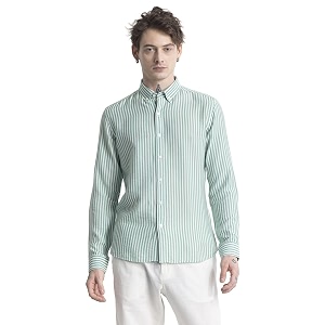 SNITCH Stripehaven Green Stripe Shirt