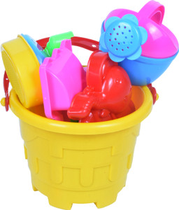 snk enterprise beach set toy - non-toxic plastic sand molding kit for kids