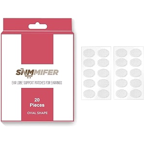 snmmifer invisible ear lobe support for earrings earlobe tapes and stickers earring supporter for heavy earrings support patches for girls amp women 20