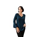 SNO SKINS Dream Catcher Long Sleeve Top with Lettuce Edge