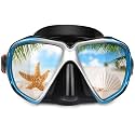 Snorkel Diving Mask Panoramic HD Swim Mask, Anti-Fog Scuba Diving Goggles,Tempered Glass Dive Mask Adult Youth Swim Goggles with Nose Cover for Diving, Snorkeling, Swimming