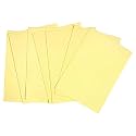 Snow Crafts A4-Size Coloured Crafts Sheets 75-95 GSM (Pack of 100 Sheets) (Light Yellow)
