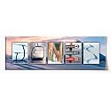 SNOWBOARDING Custom Photo Name Art | Premium Unframed Poster | 18”x6"