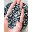 Snowflake Obsidian Chips – Natural Mini Snowflake Obsidian Stones, Crushed Undrilled Snowflake Obsidian, Semi-Tumbled Genuine Snowflake Obsidian (1/8 lb)