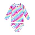 Snowheart Girls Swimsuit Long Sleeve Rash Guard