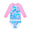 Snowheart Girls Swimsuit Long Sleeve Rash Guard