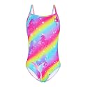 Snowheart Girls Swimsuit One-Piece Bathing Suits Multicolor Kids Sport Summer Beach Swimwear for 2-12 Years Old