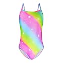 Snowheart Girls Swimsuit One-Piece Bathing Suits Multicolor Kids Sport Summer Beach Swimwear for 2-12 Years Old