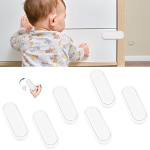 snowie soft 2pcs child safety door lock baby proofing drawer lock cabinet lock self adhesive safety lock with release button kids safety door lock for cabinet drawer oven dishwasher