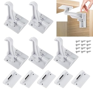 snowie soft 5 pcs baby proofing cabinet drawer locks adhesive easy install