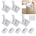 SNOWIE Soft 5 Pcs Baby Proofing Cabinet Drawer Locks Adhesive Easy Install