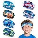 SNOWIE Soft 6-Pack Kids Headbands, Stretchy Elastic, Breathable Prints
